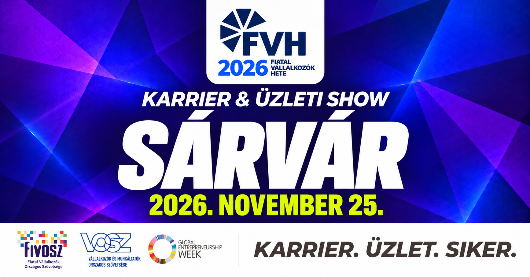 Fiatal Vállalkozók Hete 2026 – Sárvár