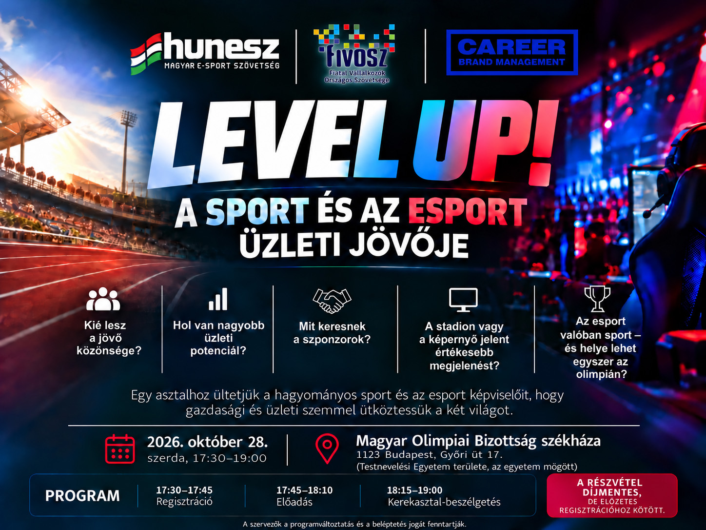 LEVEL UP! – A sport és az esport üzleti jövője